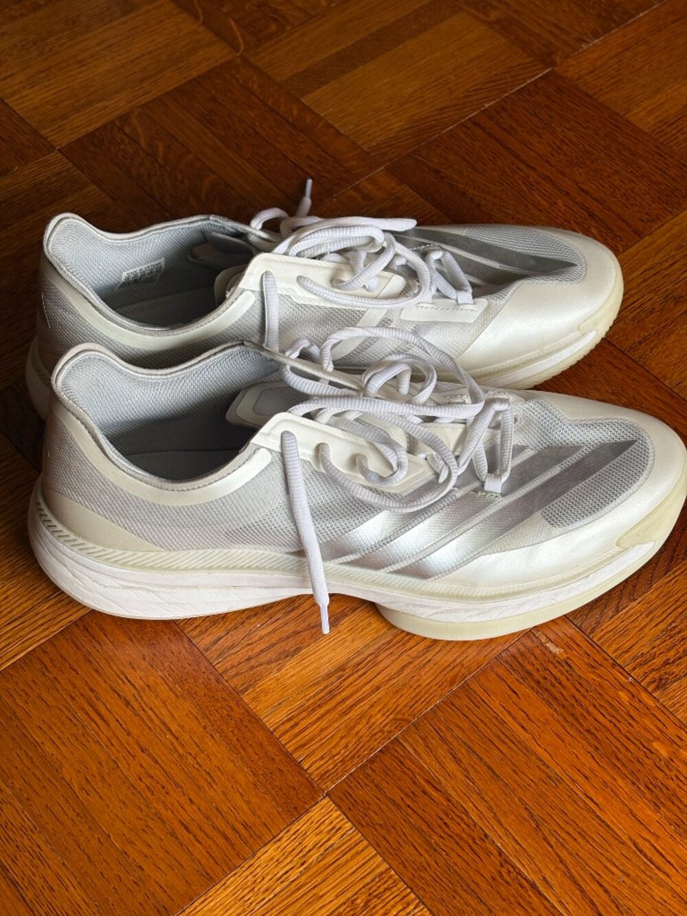 Adidas Adizero Select 3.0 in Cloud White / Silver Metallic Mens Size 13